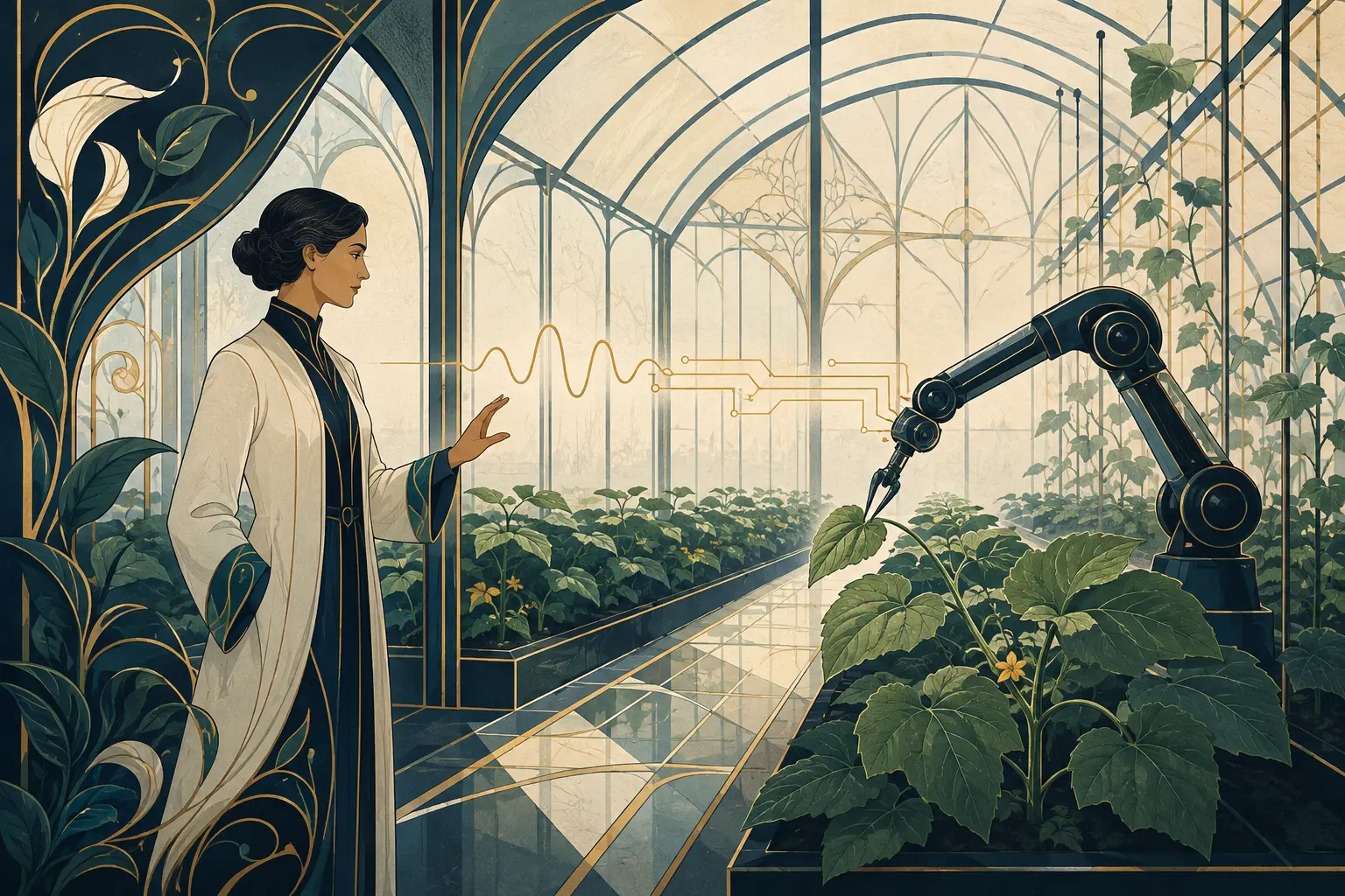 Human-guided AI robotics in the greenhouse